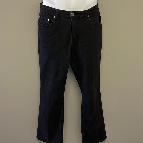Levi’s 515 5-Pocket Black Boot Cut Jeans- Size 12M - Picture 1 of 12